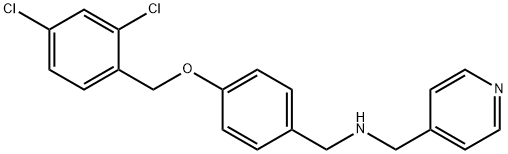 N-{4-[(2,4-dichlorobenzyl)oxy]benzyl}-N-(4-pyridinylmethyl)amine Structural