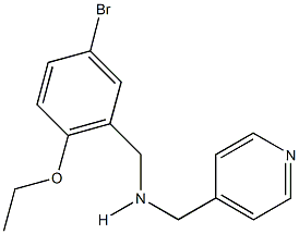 N-(5-bromo-2-ethoxybenzyl)-N-(4-pyridinylmethyl)amine Structural