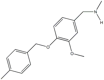 N-{3-methoxy-4-[(4-methylbenzyl)oxy]benzyl}-N-methylamine Structural