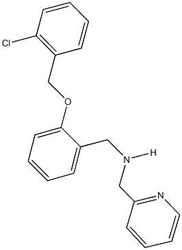 N-{2-[(2-chlorobenzyl)oxy]benzyl}-N-(2-pyridinylmethyl)amine Structural