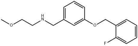 N-{3-[(2-fluorobenzyl)oxy]benzyl}-N-(2-methoxyethyl)amine Structural