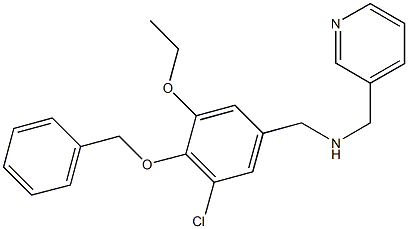 N-[4-(benzyloxy)-3-chloro-5-ethoxybenzyl]-N-(3-pyridinylmethyl)amine Structural
