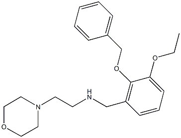 N-[2-(benzyloxy)-3-ethoxybenzyl]-N-[2-(4-morpholinyl)ethyl]amine Structural