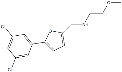 N-{[5-(3,5-dichlorophenyl)-2-furyl]methyl}-N-(2-methoxyethyl)amine Structural