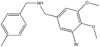 N-(3-bromo-4,5-dimethoxybenzyl)-N-(4-methylbenzyl)amine Structural