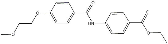 ethyl 4-{[4-(2-methoxyethoxy)benzoyl]amino}benzoate Structural