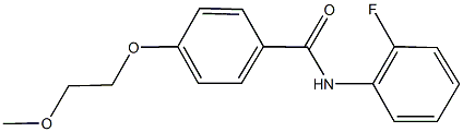 N-(2-fluorophenyl)-4-(2-methoxyethoxy)benzamide Structural