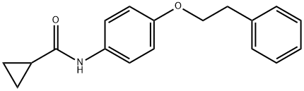 N-[4-(2-phenylethoxy)phenyl]cyclopropanecarboxamide Structural