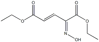 diethyl 4-(hydroxyimino)-2-pentenedioate Structural