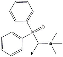 fluoro(trimethylsilyl)methyl(diphenyl)phosphine oxide Structural