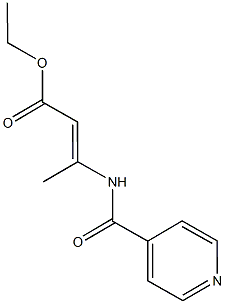ethyl 3-(isonicotinoylamino)but-2-enoate Structural