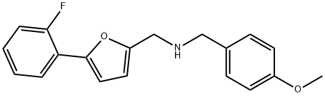 N-{[5-(2-fluorophenyl)-2-furyl]methyl}-N-(4-methoxybenzyl)amine Structural