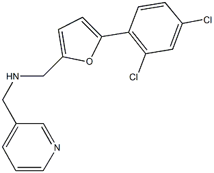 N-{[5-(2,4-dichlorophenyl)-2-furyl]methyl}-N-(3-pyridinylmethyl)amine Structural