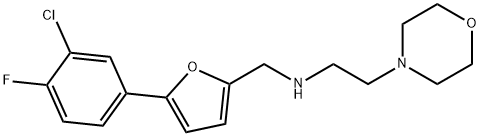 N-{[5-(3-chloro-4-fluorophenyl)-2-furyl]methyl}-N-[2-(4-morpholinyl)ethyl]amine Structural