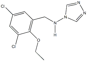 N-(3,5-dichloro-2-ethoxybenzyl)-N-(4H-1,2,4-triazol-4-yl)amine Structural