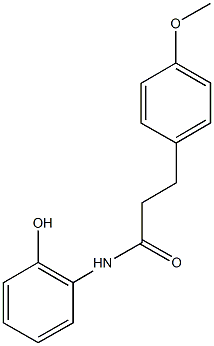 N-(2-hydroxyphenyl)-3-(4-methoxyphenyl)propanamide Structural