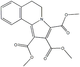 trimethyl 5,6-dihydropyrrolo[2,1-a]isoquinoline-1,2,3-tricarboxylate Structural
