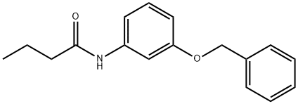 N-[3-(benzyloxy)phenyl]butanamide Structural