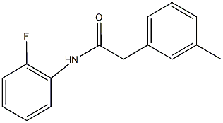 N-(2-fluorophenyl)-2-(3-methylphenyl)acetamide Structural