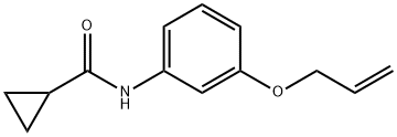 N-[3-(allyloxy)phenyl]cyclopropanecarboxamide Structural