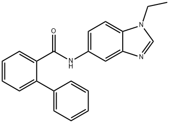 N-(1-ethyl-1H-benzimidazol-5-yl)[1,1'-biphenyl]-2-carboxamide Structural