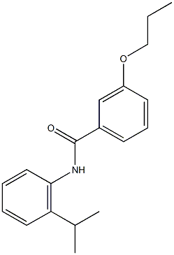 N-(2-isopropylphenyl)-3-propoxybenzamide Structural