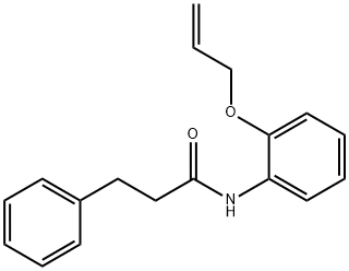 N-[2-(allyloxy)phenyl]-3-phenylpropanamide Structural