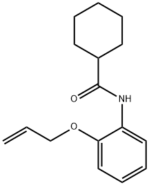 N-[2-(allyloxy)phenyl]cyclohexanecarboxamide Structural