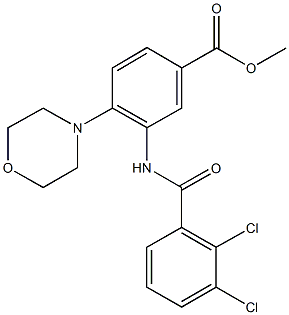 methyl 3-[(2,3-dichlorobenzoyl)amino]-4-(4-morpholinyl)benzoate Structural