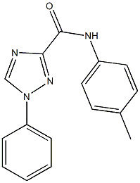 N-(4-methylphenyl)-1-phenyl-1H-1,2,4-triazole-3-carboxamide Structural