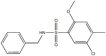 N-benzyl-5-chloro-2-methoxy-4-methylbenzenesulfonamide