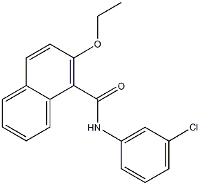 N-(3-chlorophenyl)-2-ethoxy-1-naphthamide Structural