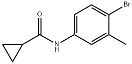 N-(4-bromo-3-methylphenyl)cyclopropanecarboxamide Structural