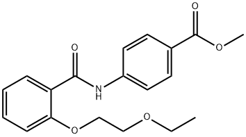 methyl 4-{[2-(2-ethoxyethoxy)benzoyl]amino}benzoate Structural