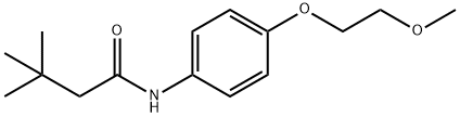 N-[4-(2-methoxyethoxy)phenyl]-3,3-dimethylbutanamide Structural