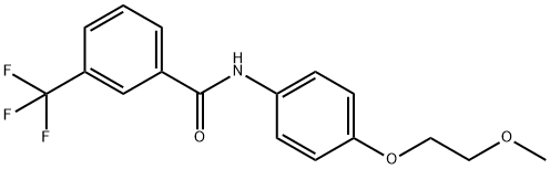 N-[4-(2-methoxyethoxy)phenyl]-3-(trifluoromethyl)benzamide Structural