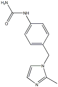 N-{4-[(2-methyl-1H-imidazol-1-yl)methyl]phenyl}urea Structural