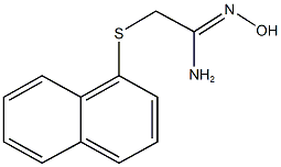 N'-hydroxy-2-(1-naphthylsulfanyl)ethanimidamide Structural