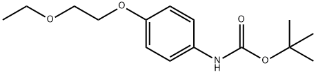 tert-butyl 4-(2-ethoxyethoxy)phenylcarbamate Structural