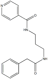 N-{3-[(2-phenylacetyl)amino]propyl}isonicotinamide Structural