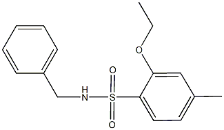 N-benzyl-2-ethoxy-4-methylbenzenesulfonamide Structural