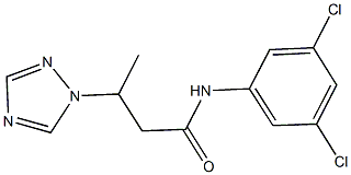 N-(3,5-dichlorophenyl)-3-(1H-1,2,4-triazol-1-yl)butanamide Structural