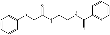N-{2-[(2-phenoxyacetyl)amino]ethyl}-2-pyridinecarboxamide Structural