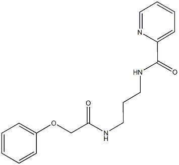 N-{3-[(2-phenoxyacetyl)amino]propyl}-2-pyridinecarboxamide Structural