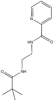 N-{2-[(2,2-dimethylpropanoyl)amino]ethyl}-2-pyridinecarboxamide Structural