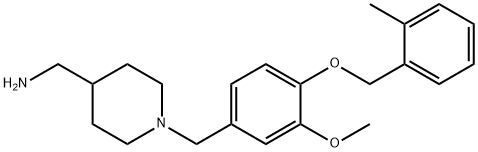 N-{3-methoxy-4-[(2-methylbenzyl)oxy]benzyl}-N-(4-piperidinylmethyl)amine Structural