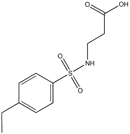 N-[(4-ethylphenyl)sulfonyl]-beta-alanine Structural