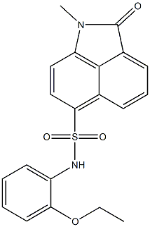 N-(2-ethoxyphenyl)-1-methyl-2-oxo-1,2-dihydrobenzo[cd]indole-6-sulfonamide Structural