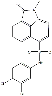 N-(3,4-dichlorophenyl)-1-methyl-2-oxo-1,2-dihydrobenzo[cd]indole-6-sulfonamide Structural