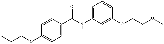 N-[3-(2-methoxyethoxy)phenyl]-4-propoxybenzamide Structural